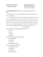 ĐỀ KIỂM TRA HỌC KỲ I MÔN NGỮ VĂN LỚP 6 TRƯỜNG THCS THỊ TRẤN SÔNG MÃ - SƠN LA