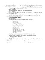 Đe thi thu TN lan 1