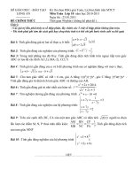 ĐỀ THI HỌC SINH GIỎI GIẢI TOÁN TRÊN MÁY TÍNH CẦM TAY NĂM HỌC 2010-2011 MÔN TOÁN LỚP 10 - SỞ GIÁO DỤC VÀ ĐÀO TẠO LONG AN