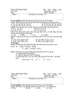 Đề kiểm tra học kì (1 và 2) hóa 9