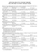 ĐỀ THI HỌC KỲ II CB 09