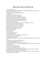 MẸO THI lái XE ô tô HẠNG b2 