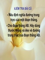 TC đường TTr của đoạn thẳng