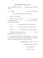 Mẫu giấy tiếp nhận hồ sơ đăng ký quảng cáo 