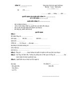 QUYẾT ĐỊNH CỦA GIÁM ĐỐC CÔNG TY 