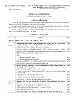 Hướng dẫn chấm thi Đề thi tốt nghiệp trung học phổ thông năm 2012 môn địa lí