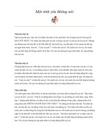 Một tình yêu không nói