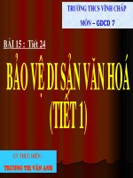 Bao ve di san van hoa