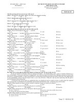 ĐỀ TRẮC NGHIỆM VÀO 10+KEY-14