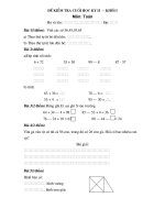 De KT -THQT -T.p Thai Binh