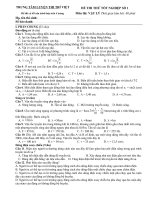 ĐỀ THI THỬ TỐT NGHIỆP -2009-SỐ 1