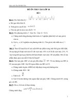 Đề ôn thi vào lớp 10 môn Toán và bài giải chi tiết (đề 1)