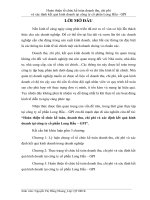 Hoàn thiện tổ chức kế toán doanh thu, chi phí và xác định kết quả kinh doanh tại công ty cổ phần long hầu GPI 