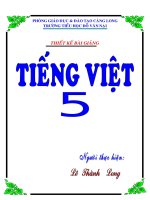 tiếng việt 5 tuần 1
