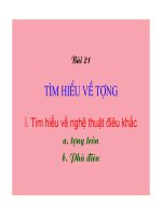 MT: Tìm hiểu về tượng( Điêu khắc )