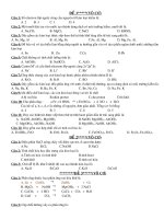 Trắc nghiệm Vô Cơ Thi TN THPT