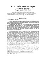 Sáng kiến kinh nghiệm - năm 2006-2007