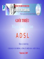 Cơ bản về ADSL