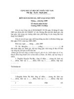 biên bản xếp loại giáo viên (Mới )