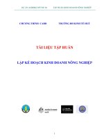 kinh doanh nông nghiệp