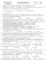 Đề thi thử tốt nghiệp vật lý 2009 - số 1