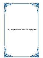 Kỹ thuật dò khóa WEP của mạng wifi 