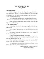 KẾ HOẠCH CHI BỘ