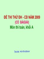 ĐỀ THI THỬ TOÁN(KHỐI A),CÓ BÀI GIẢI