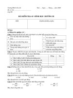 Kiểm tra hình học chương III