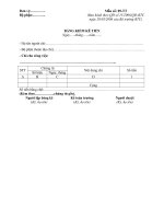 Bảng kê chi tiền 09 TT 