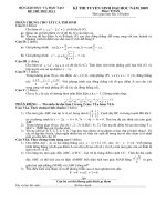 Đề thi thử đại học số 1