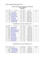 Kết quả thi giải toán qua Internet năm học 2008-2009 Khối THCS