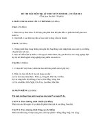 ĐỀ THI MẪU MÔN ĐỊA LÝ THI TUYỂN SINH ĐH - CĐ NĂM 2011