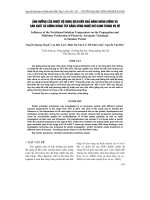 ảNH HƯởNG CủA NHIệT Độ DUNG DịCH ĐếN KHả NĂNG NHÂN GIốNG Và SảN XUấT Củ GIốNG KHOAI TÂY BằNG CÔNG NGHệ KHí CANH TRONG Vụ Hè