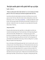 Du lịch muốn phát triển phải biết tạo sự kiện 