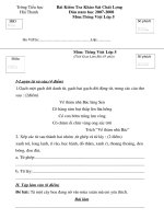 Khảo sát Tiếng Việt lớp 5