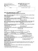 De thi HKII-Hoa 9 Nam hoc 2008-2009