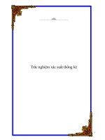 Trắc nghiệm xác suất thống kê 