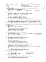 Kiểm tra học kì I - Ngữ văn