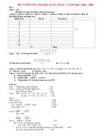 ĐỀ CƯƠNG ÔN TÂP TOAN7 KÌ II