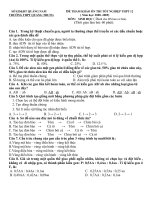 Đề tham khảo thi TN12 môn Sinh (10)