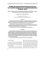 ảNH HƯởNG CủA CHế Độ BóN PHÂN ĐếN KHả NĂNG SảN XUấT CHấT XANH