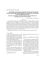 B-ớc đầu xác định hàm l-ợng một số nguyên tố khoáng trong nguyên liệu chính làm thức ăn cho gia súc và gia cầm ở các tỉnh miền núi phía bắc