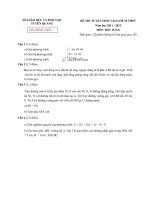 ĐỀ THI TUYỂN SINH VÀO LỚP 10 THPT NĂM HỌC 2011-2012 MÔN TOÁN - SỞ GIÁO DỤC VÀ ĐÀO TẠO TUYÊN QUANG