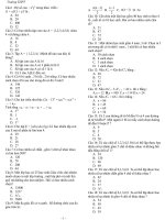 Trắc nghiệm Tổ hợp