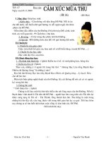 Tiết 47 Cảm xúc mùa thu