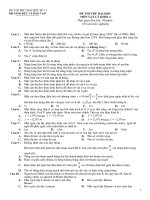 ĐỀ THI THỬ ĐẠI HỌC CAO ĐẲNG 2010 MÔN VẬT LÝ SỐ 11