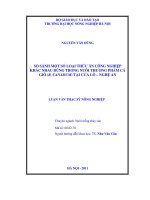 Luận văn so sánh một số loại thức ăn công nghiệp khác nhau dùng trong nuôi thương phẩm cá giò (r  canadum) tại cửa lò   nghệ an 