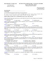 ĐỀ THI TUYỂN SINH ĐẠI HỌC, CAO ĐẲNG NĂM 2008 Môn thi: HOÁ HỌC, khối B mã đề 836 