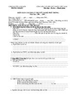 Biên bản coi thi nghề